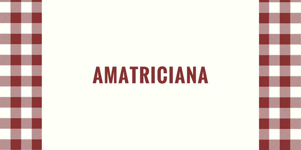 Real amatriciana prepared in Zero Sei roman restaurant in Malta